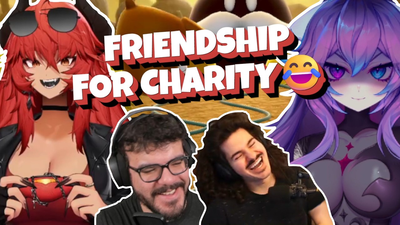 RISKING FRIENDSHIP FOR CHARITY! 😱 Mario Party MADNESS w/ Zentreya, Ray, Cottontailva & Ruben 😂
