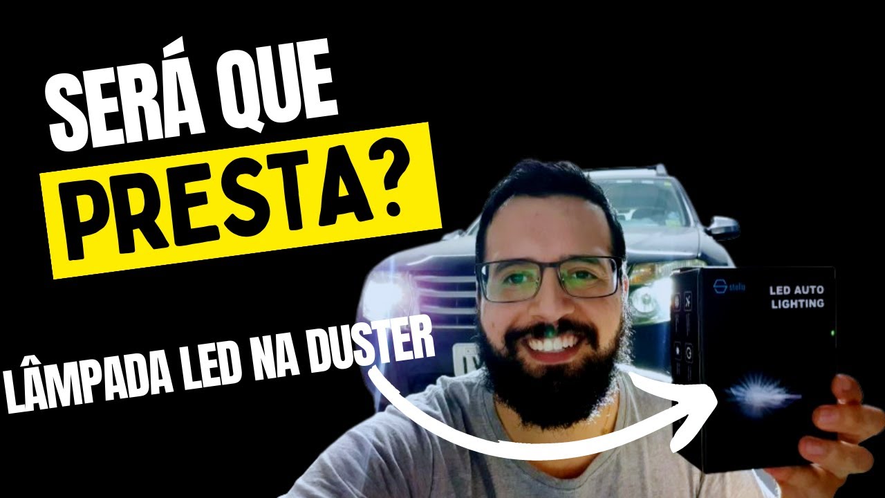Coloquei LED com projetor na minha Duster. Será que presta?