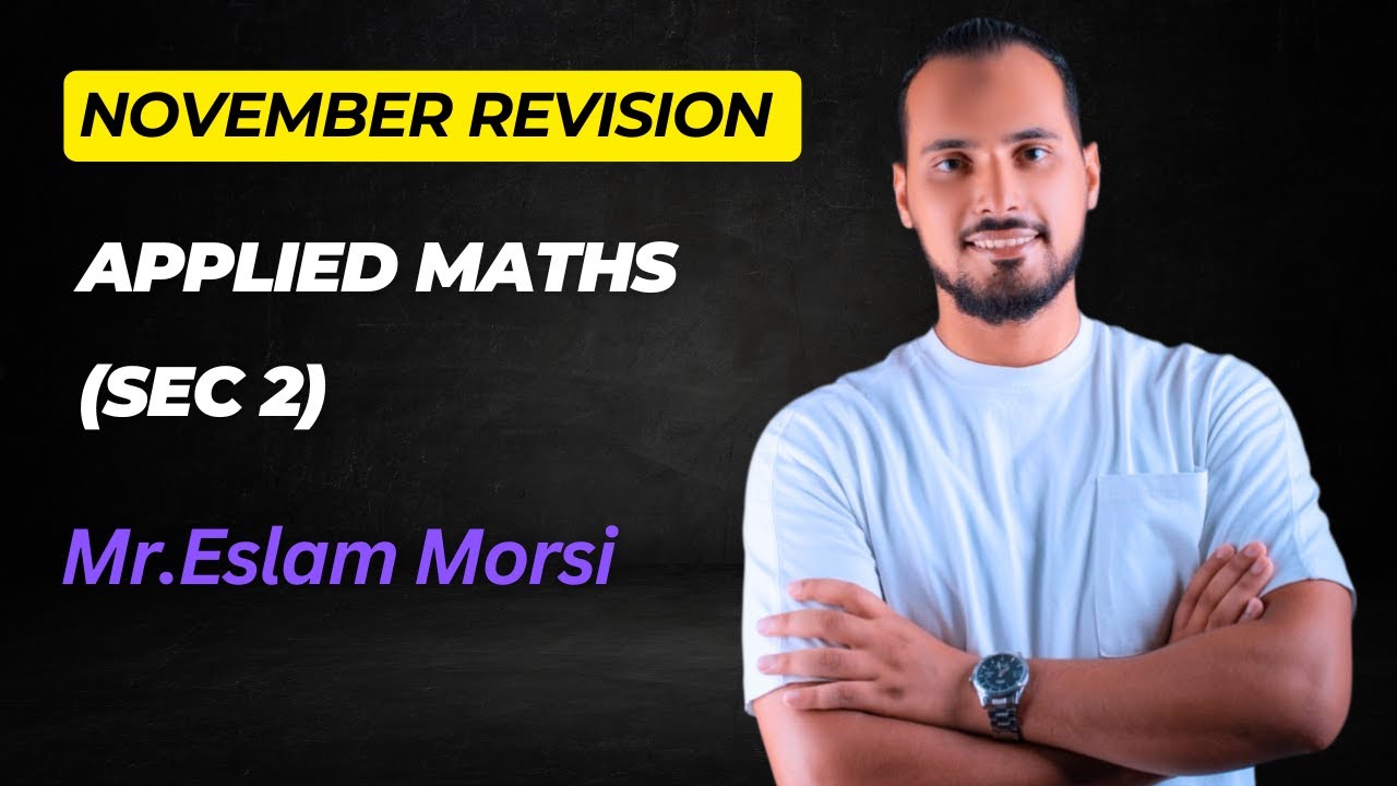 مراجعة شهر نوفمبر Revision applied math sec 2 (تانية ثانوى لغات)