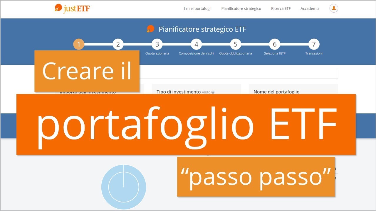 Creare il portafoglio ETF “passo passo”