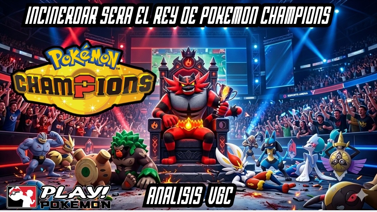 Incineroar será el REY de Pokémon Champions!