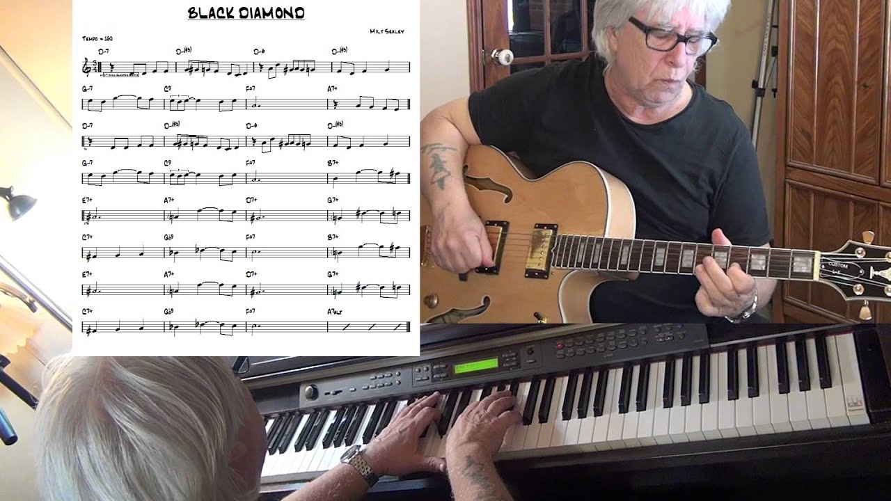 Black Diamond - Jazz guitar & piano cover ( Milt Sealey ) Yvan Jacques