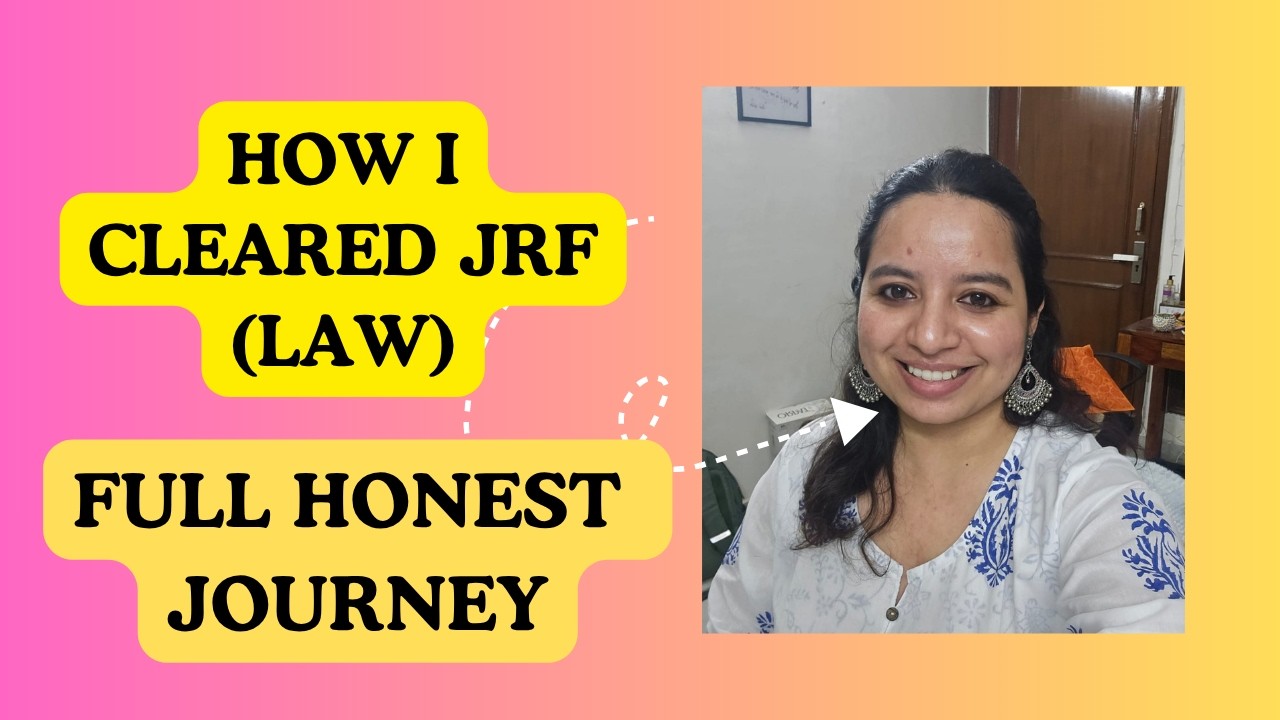 How I Cleared UGC NET JRF (Law) | Strategy, Mistakes & Free Resources