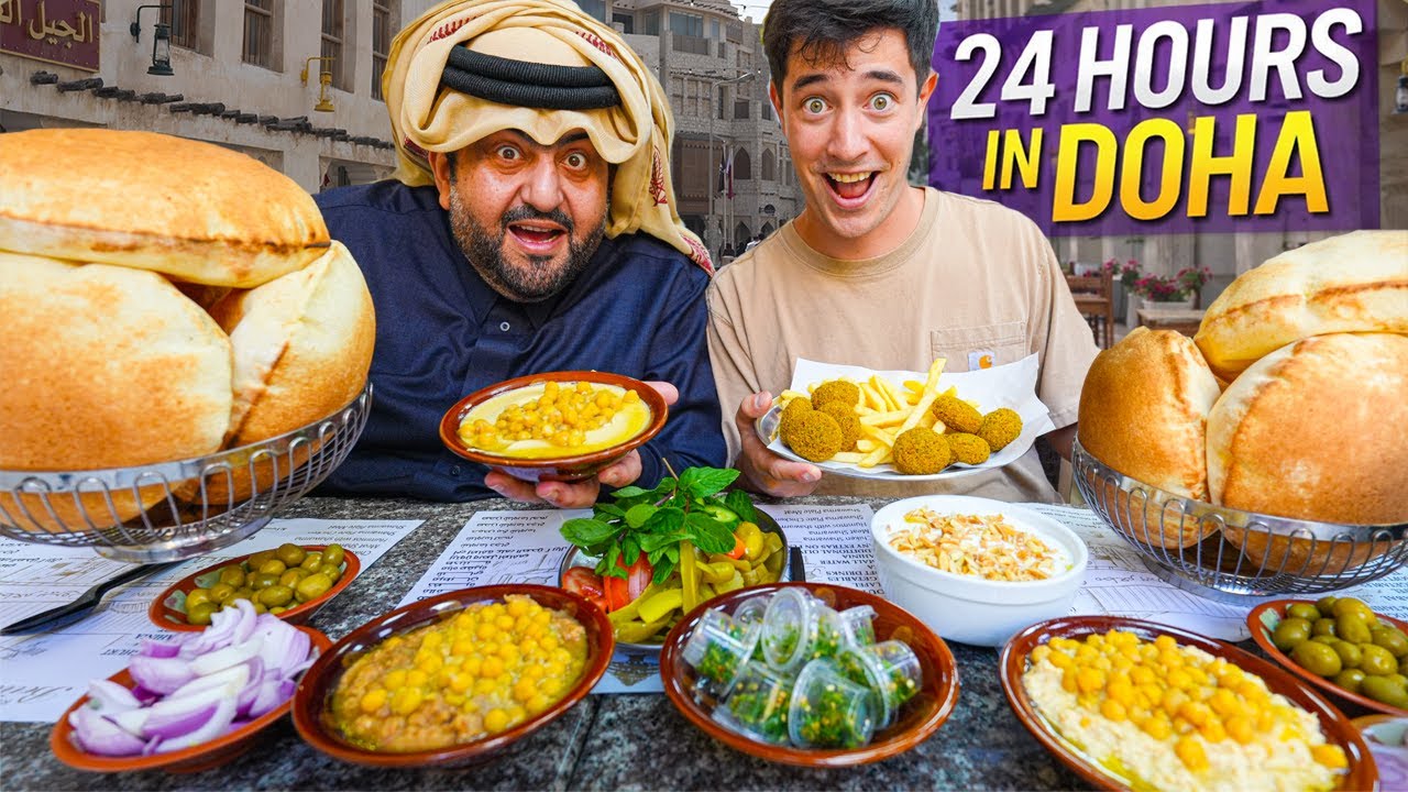 24 Hours of Qatar's Best Food 🇶🇦 Street Food, Kebab & Seafood in Doha!!
