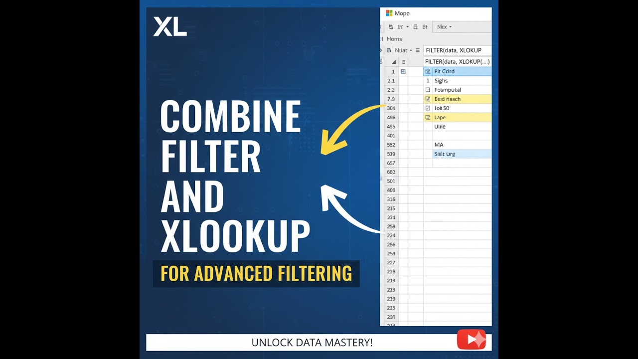 COMBINE FILTER AND XLOOKUP FUNCTIONS FOR ADVANCE FILTERING IN EXCEL!