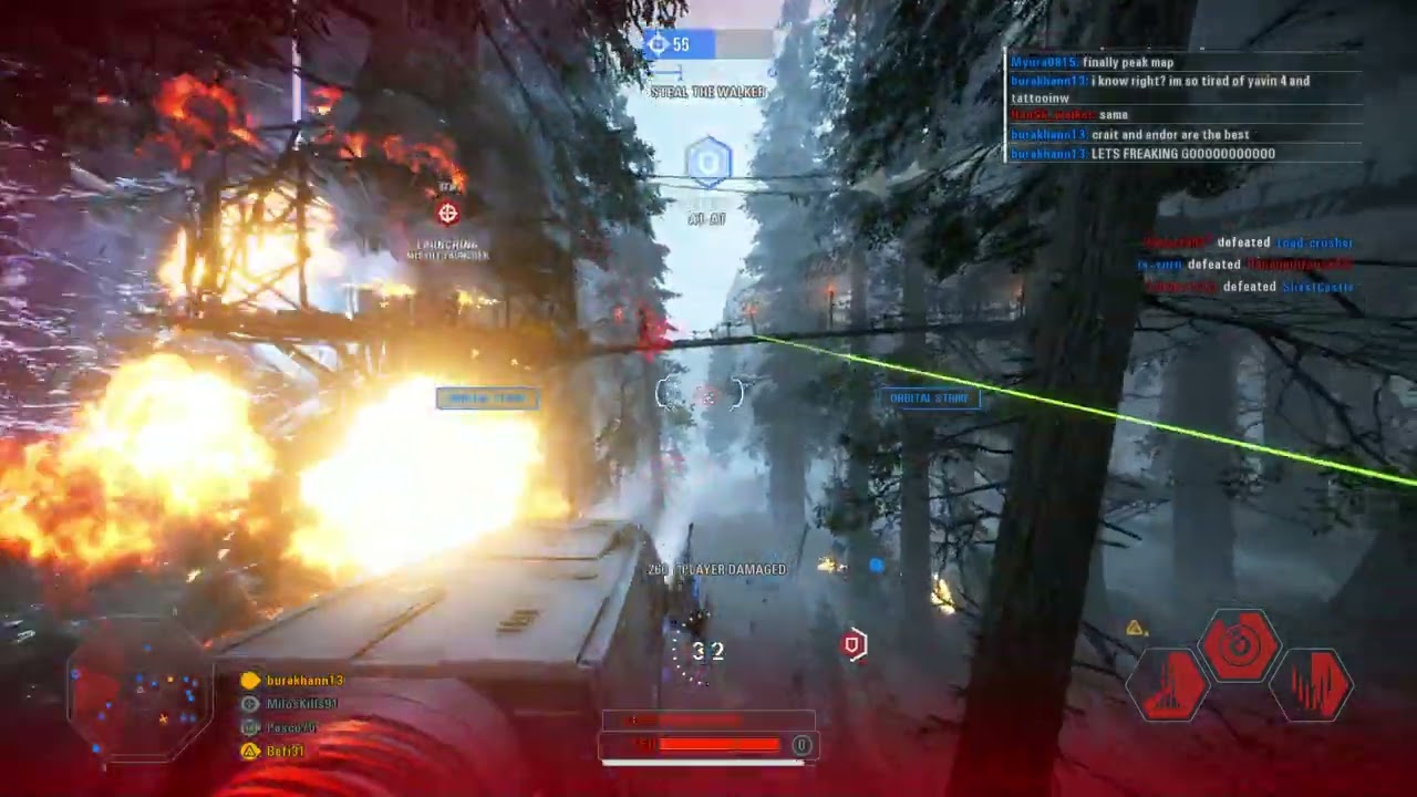 AT-AT 16 Killstreak on Endor | #starwars #battlefront2 Galactic Assault No Commentary #gameplay