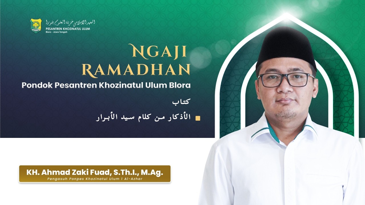 🔴Bagian #03 LIVE NGAJI RAMADHAN Kitab Al-Adzkar Min Kalami Sayyidil Abror