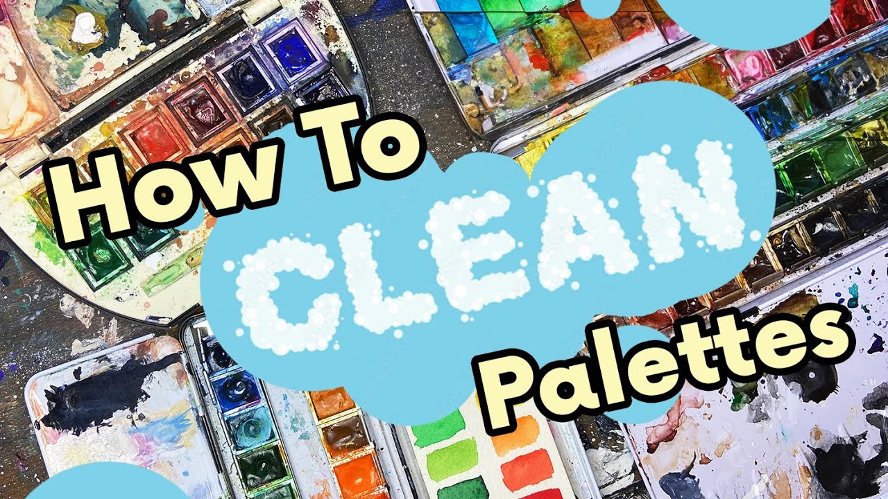 How to Clean a WATERCOLOR Palette! (Easy & Informative)