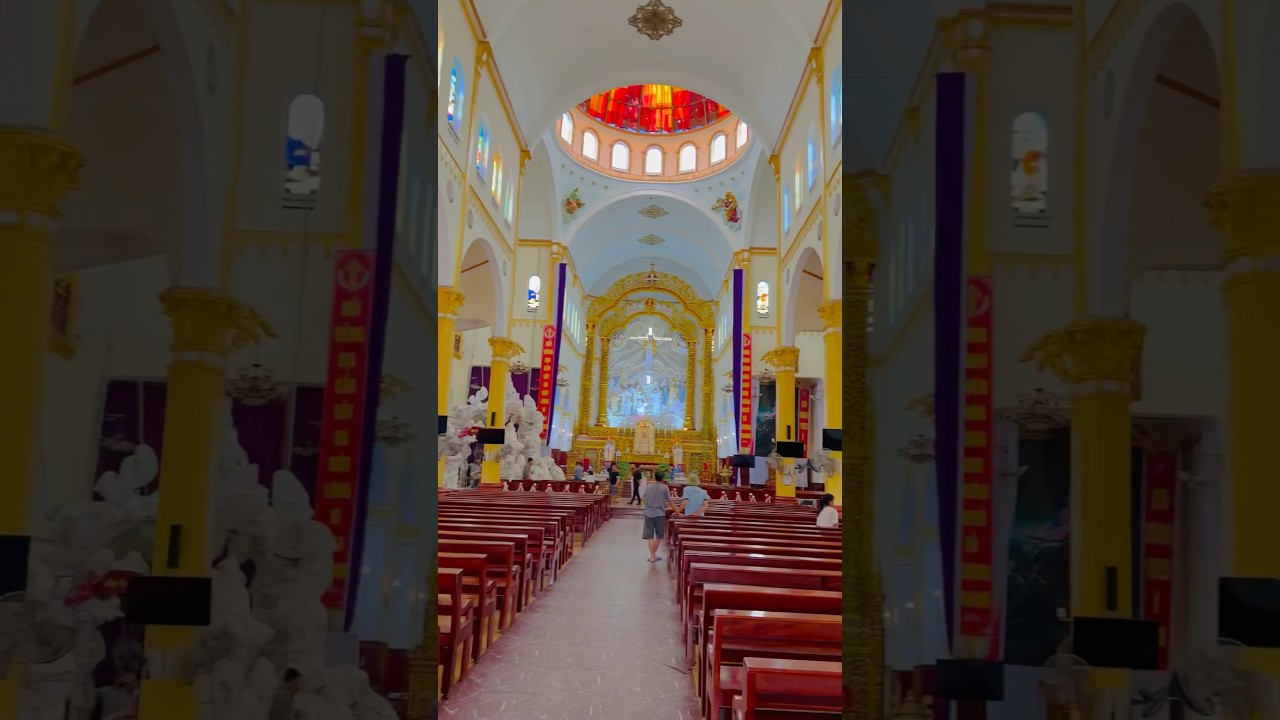 B&Ecirc;N TRONG NH&Agrave; THỜ QUẦN PHƯƠNG - GI&Aacute;O PHẬN B&Ugrave;I CHU #nhatho #conggiao #shorts