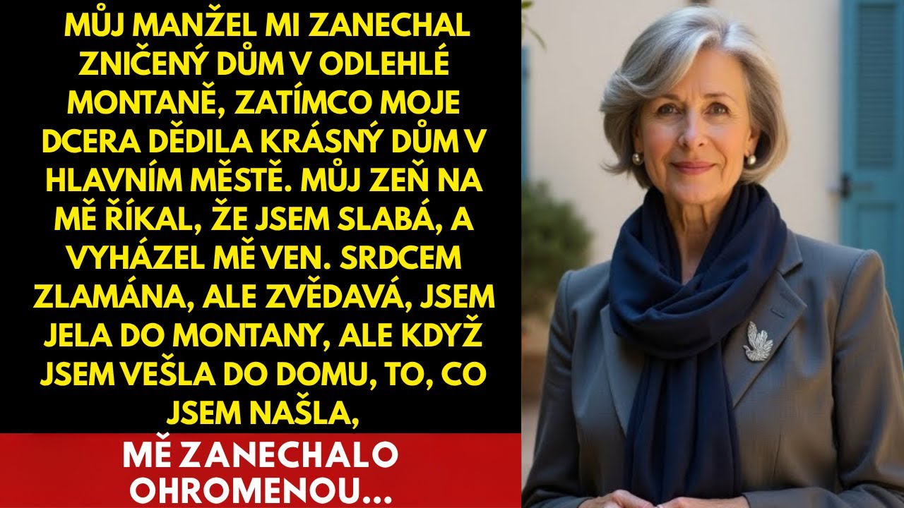 Můj manžel mi zanechal zchátralý dům v Montaně — ale uvnitř jsem objevila něco, co mě…