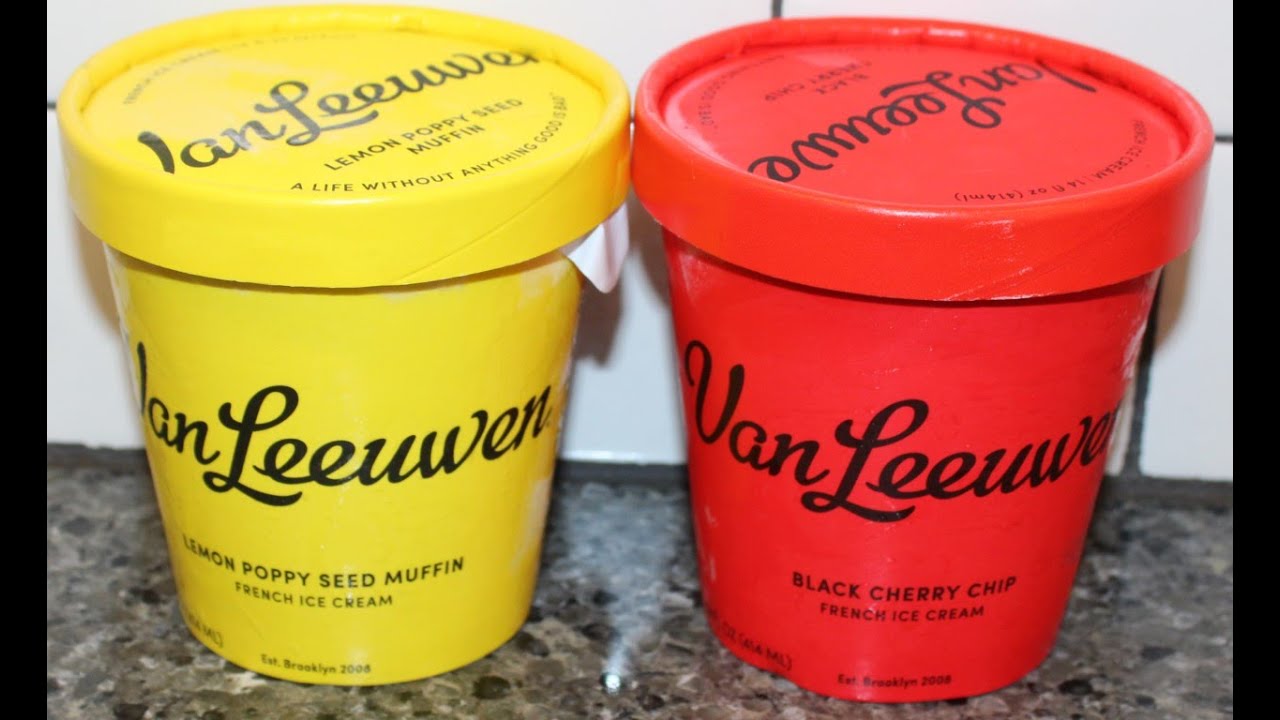 Van Leeuwen Ice Cream: Lemon Poppy Seed Muffin & Black Cherry Chip Review