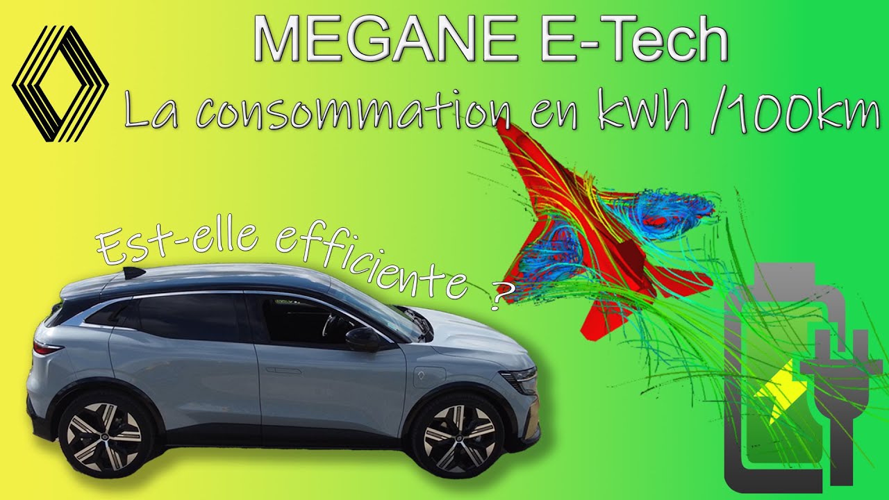 Consommation (kWh/100km) de la MEGANE E-Tech sur autoroute, nationale et périphérique. #renaulution