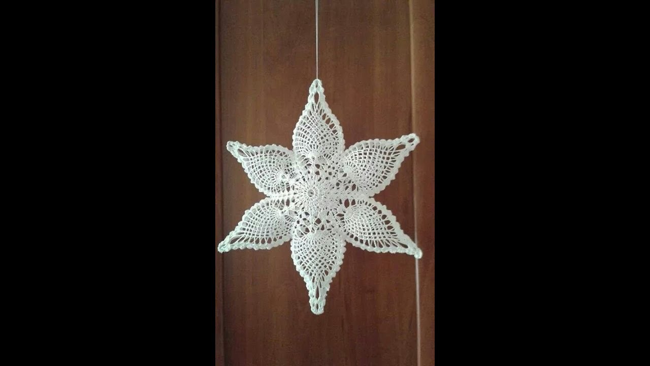 tutorial crochet navidad 2018 adornos estrella