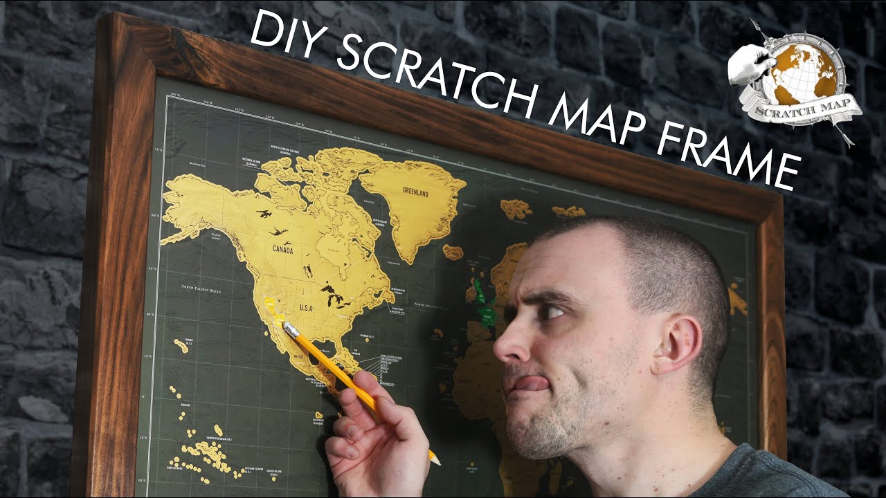 How To Make a Picture Frame for a Scratch Map