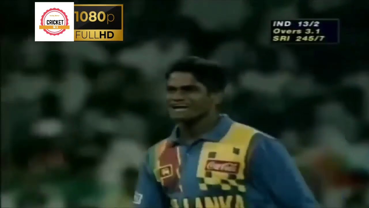 India Thrilling Finsh against Sri Lanka @ Sharjah champion trophy 1998 Highlights