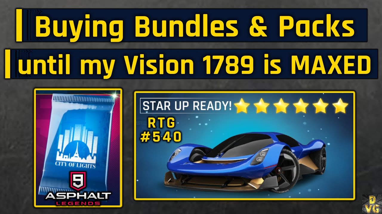 Asphalt 9 | Buying Bundles & Packs until my Vision 1789 is MAXED | RTG #540