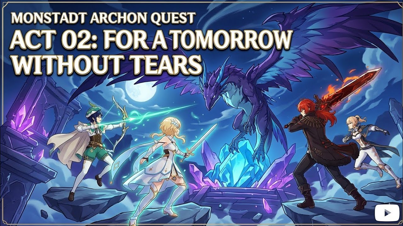 GENSHIN IMPACT, Mondstadt Archon Quest: Prologue Act 02, For a Tomorrow Without Tears