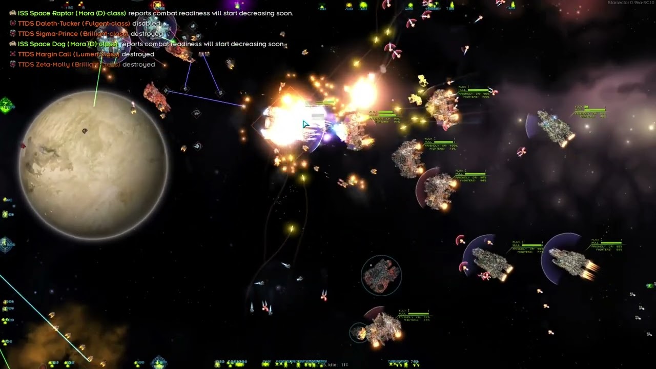 Starsector - Mora/Heron Carrier Fleet vs. Double Ordo Equivalent (Fleet Showcase)
