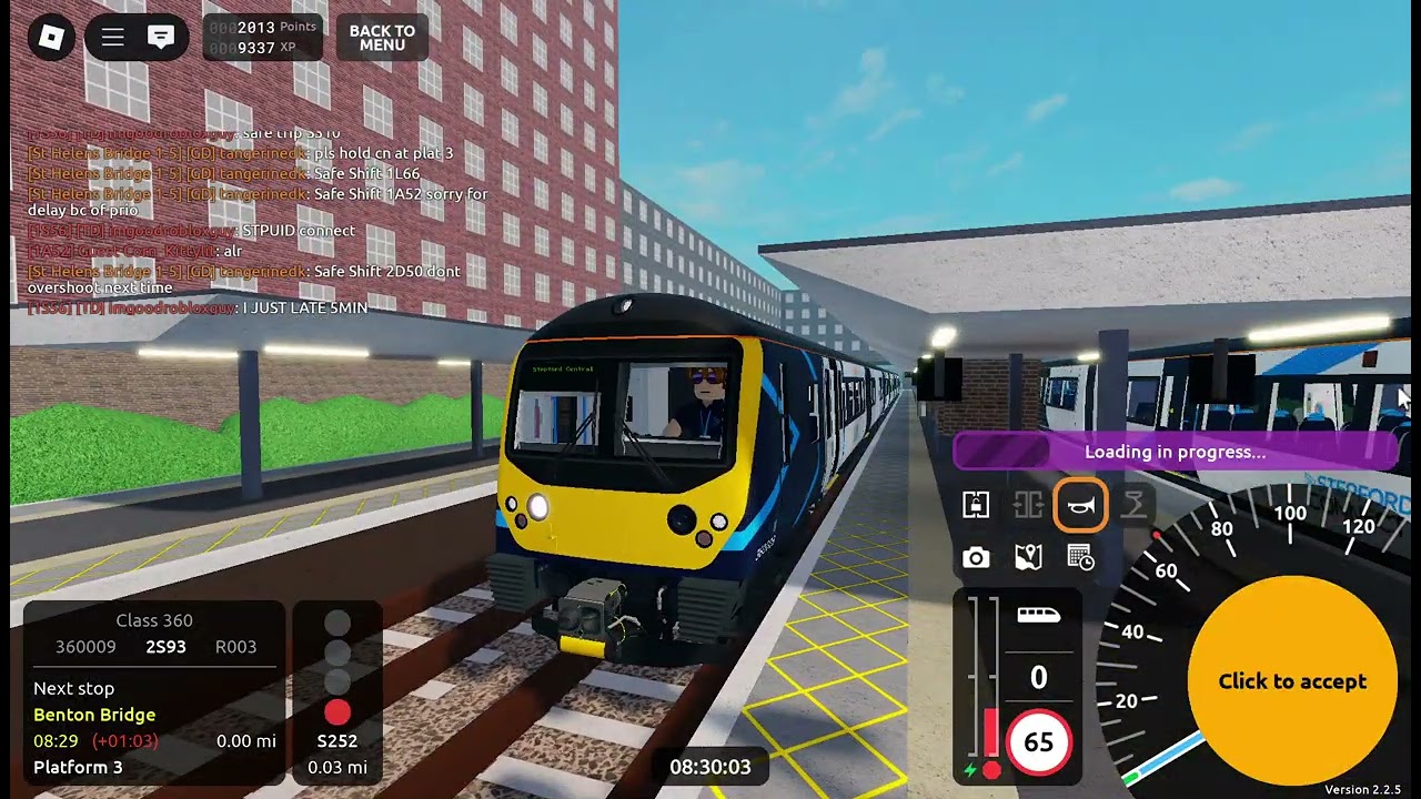 Roblox SCR V2.2.5 Stepford Connect Class 360/0 R003 Leighton City → Stepford Central