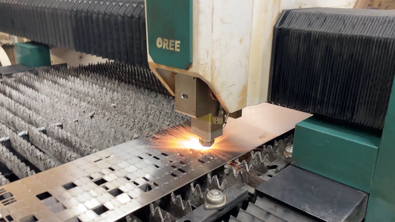 This is How a Powerful Laser Cuts Metal | an Interesting Process
