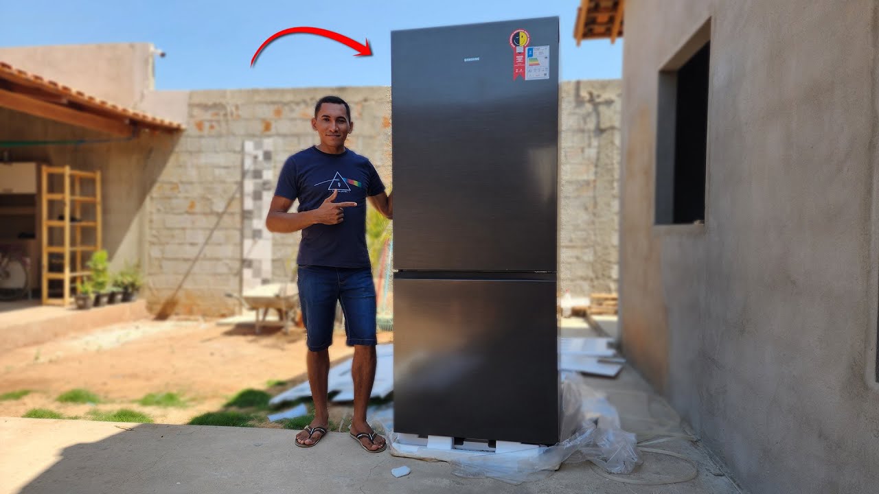 CHEGOU Geladeira Samsung Inverse Evolution RB50 462L   Unboxing e muito mais