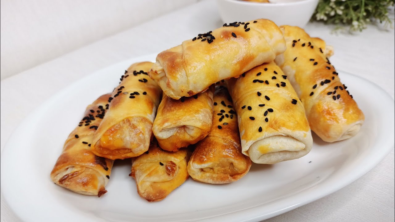 Borek roll with veg pizza stuffing and homemade phyllo sheet (Ramadan special)