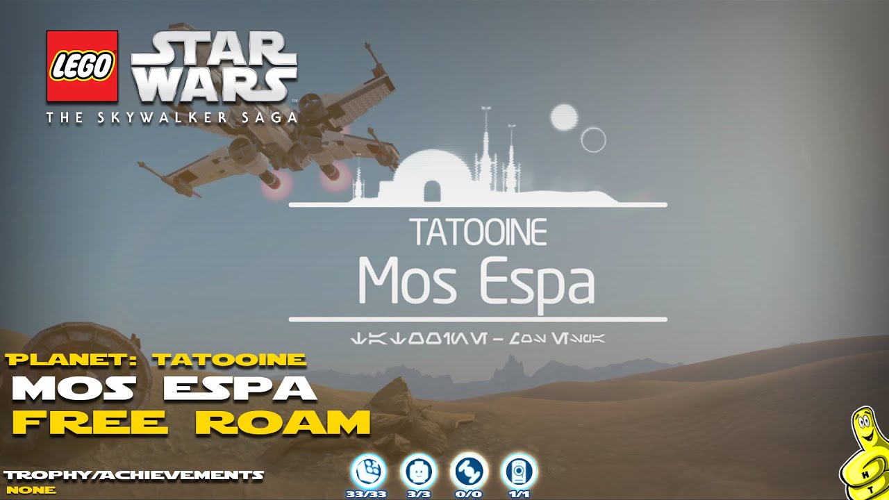 Lego Star Wars The Skywalker Saga: Tatooine / Mos Espa FREE ROAM - HTG