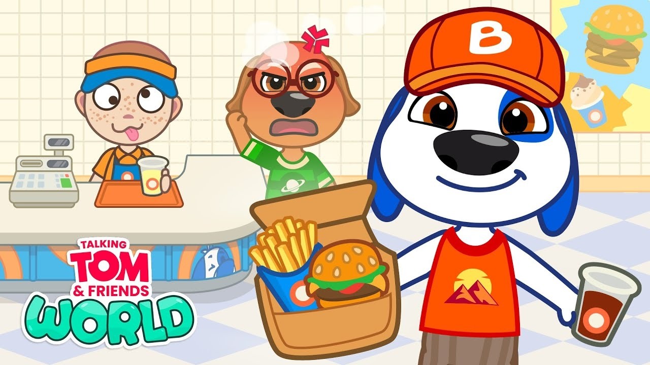 Hank Gets a New Job! 🍟💨 Talking Tom & Friends: World Gameplay All Trailers All Characters Unlocked