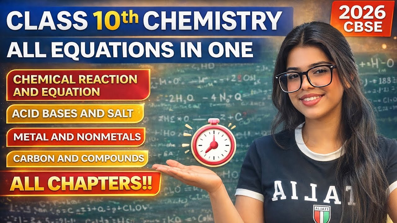 class 10th Complete chemistry equation  | Class 10th|| by Vanshika Mam #boardexam2026 #cbseclass10