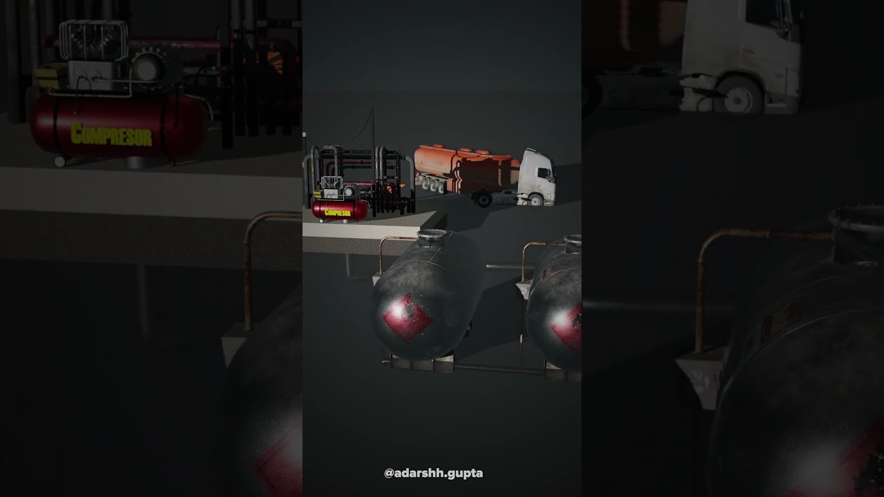 How CNG pump works ? 🤔 #cng #petrol #3danimation #3d #shorts #ytshorts #short #ytshort #explain