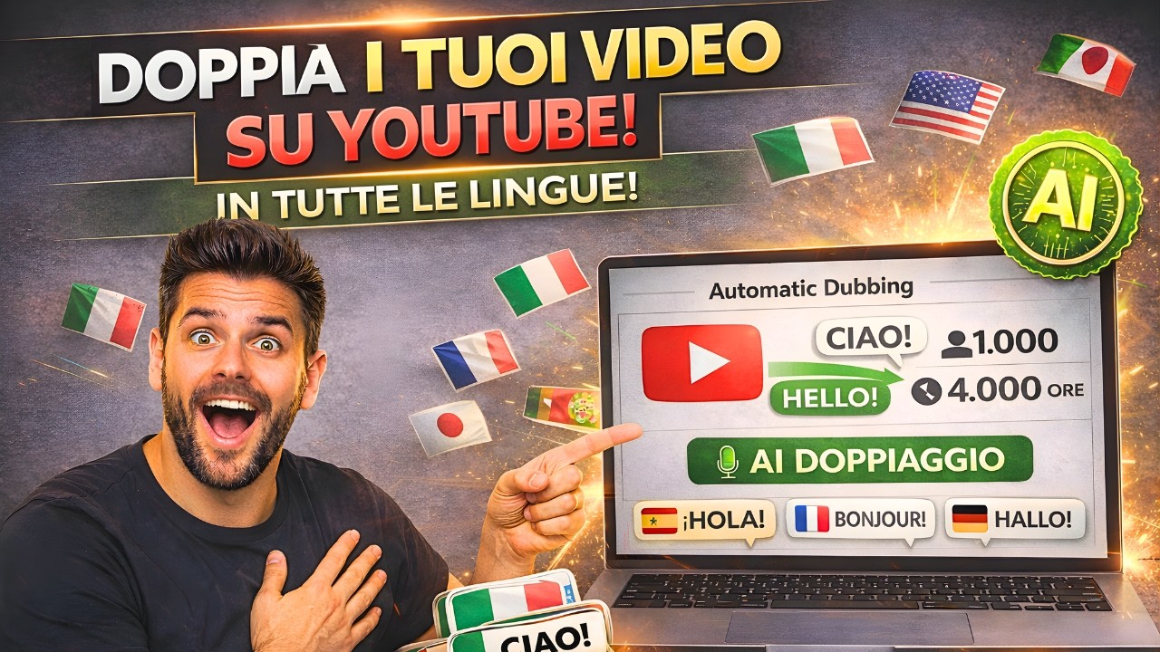 Doppiaggio Automatico | Come Tradurre i Video YouTube Automaticamente in Ogni Lingua