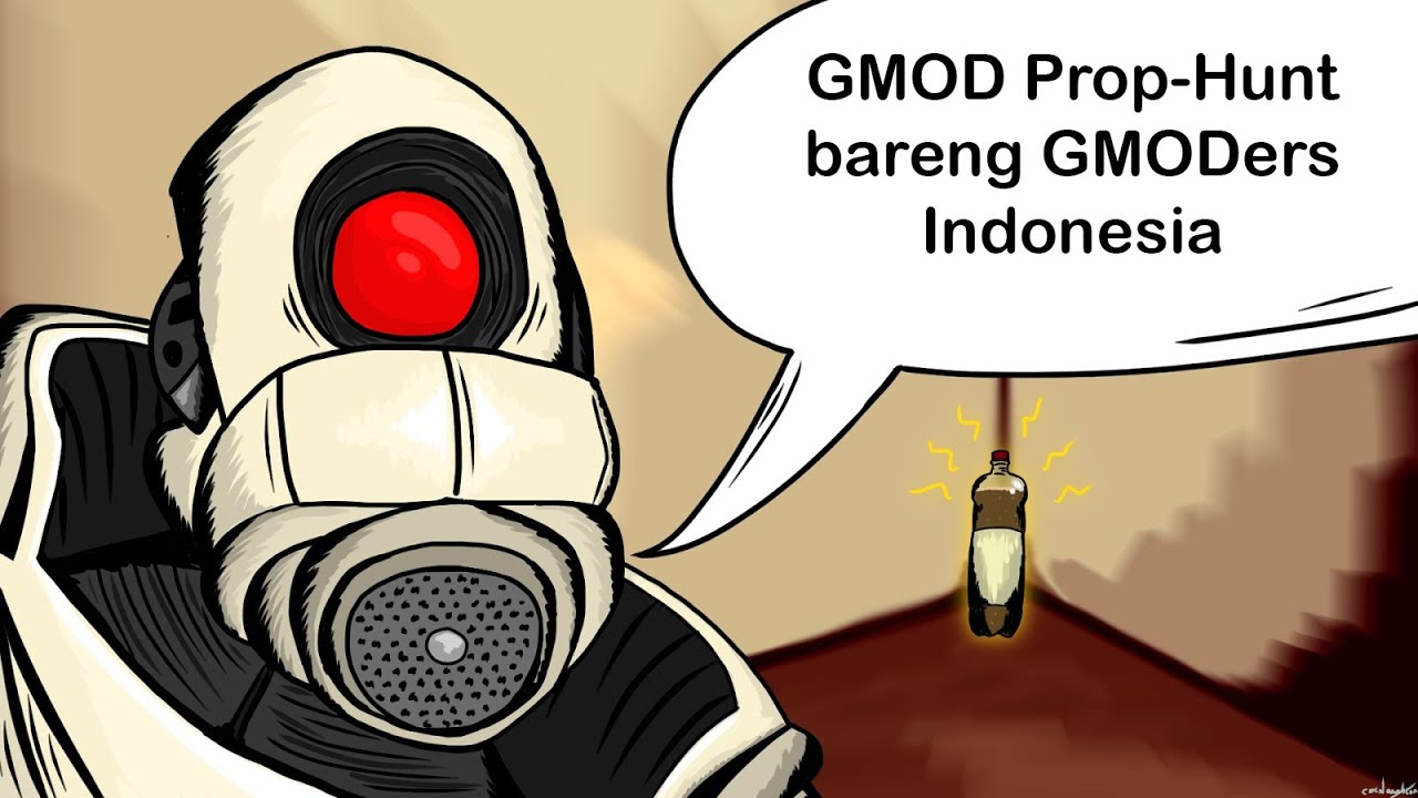 GMOD prop-hunt mode gameplay seru2an bareng GMODers Indonesia