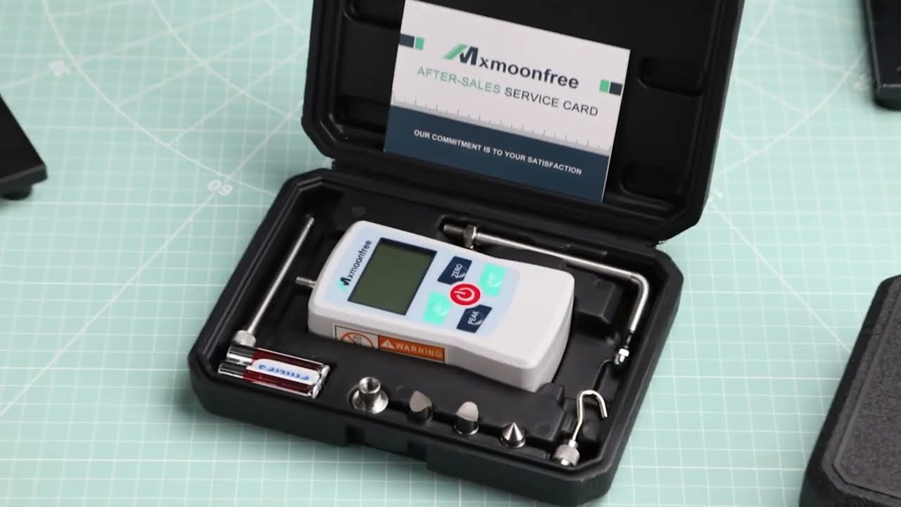 【NEW VERSION】 Mxmoonfree Digital Force Gauge Trigger Pull Gauge with Units LB+Oz/N/Kg, MAX/MIN/AVG