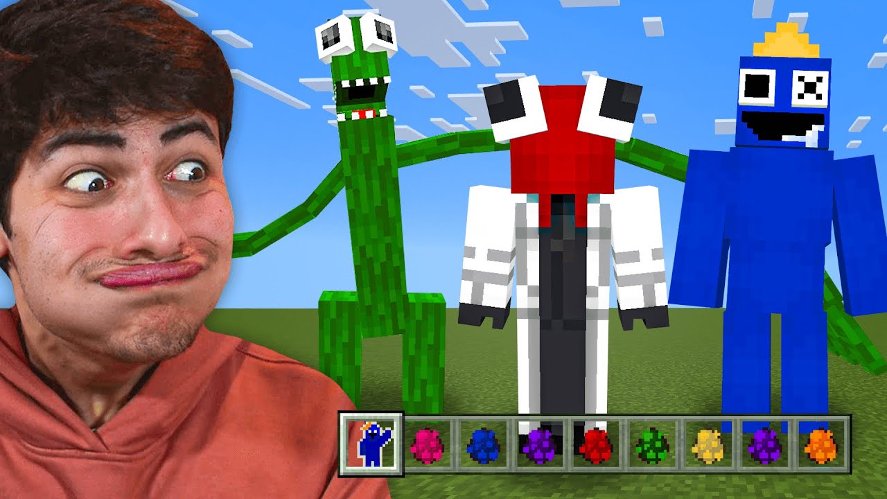 JE JOUE À UN MODE RAINBOW FRIENDS MINECRAFT... (c'est trop bien)