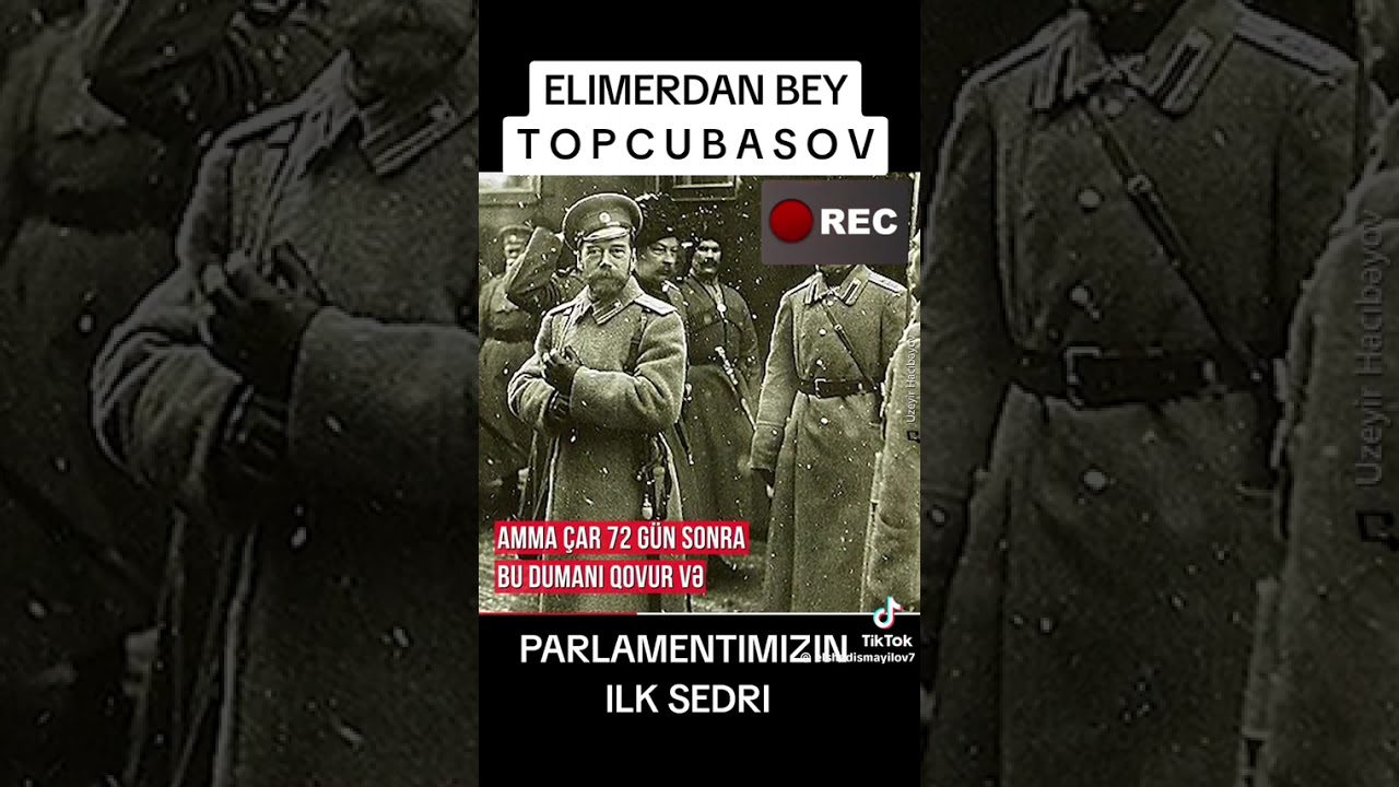 Əlimərdan bəy Topçubaşov ,AXC nin ilk parlament sədri