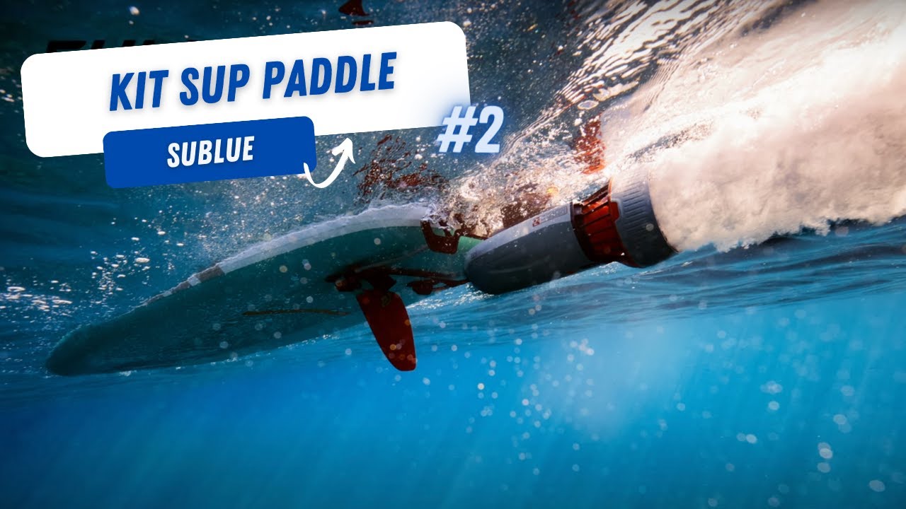 Motorisation Stand-up paddle avec le kit Sup Sublue WhiteShark Tini jusqu'à 8 Km/h