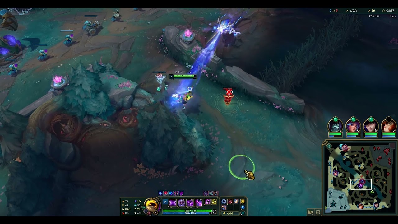 【LOL】Malzahar Normal Gold? プレイ動画vsAurelionsol【MID】