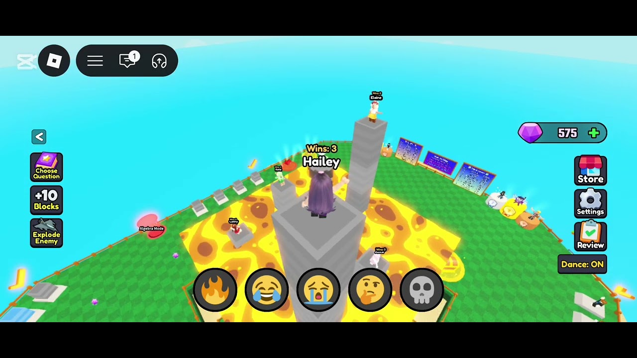 Maths race tower Roblox  (💜💖💙💚💛❤️）Hailey Alice Jenny Kate Elaine Cathy Sanrio girls 
