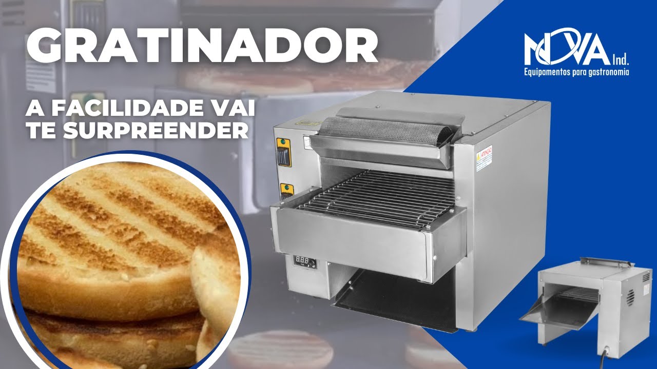 TOSTADEIRA DE PÃO PARA HAMBURGUER / GRATINADOR E ASSADOR DE PIZZA 3 EM 1.