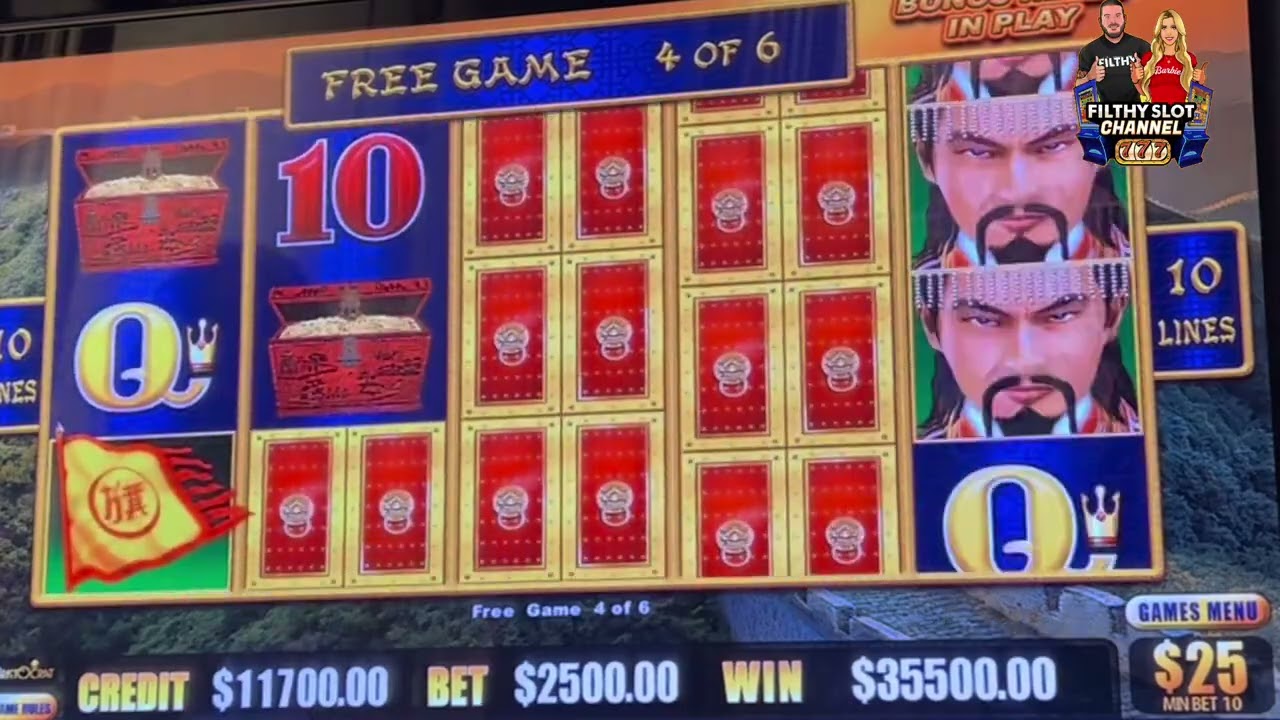 $2500 MAX BET BONUS $25 DENOMINATION DRAGON LINK!