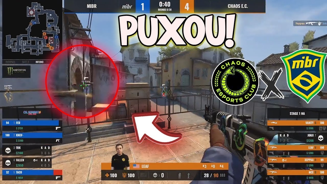 CHAOS x MIBR TODOS OS CLIPS SUSPEITOS SOBRE OS XITERS!