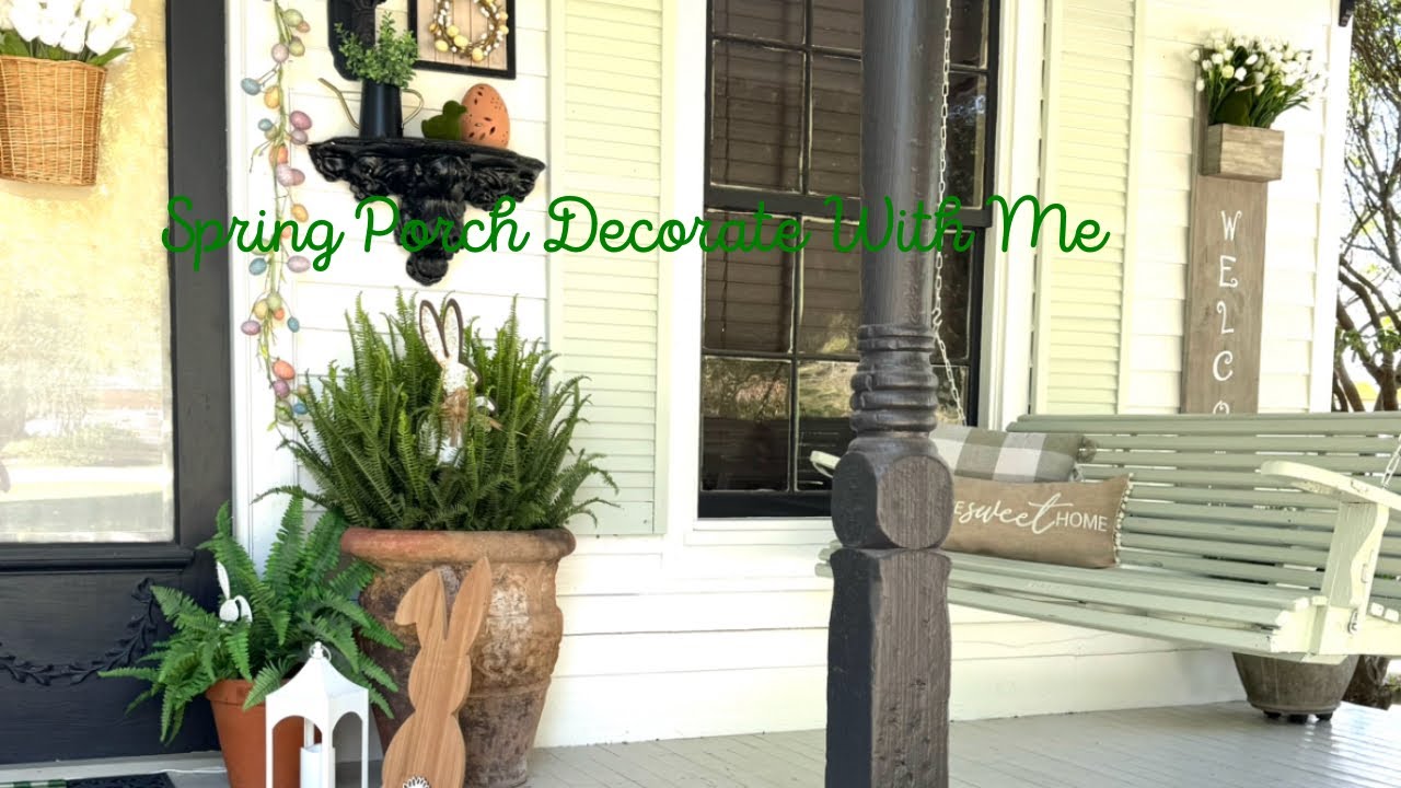 Get Inspired! My Spring Front Porch Decorate With Me 🌷🧺🌷