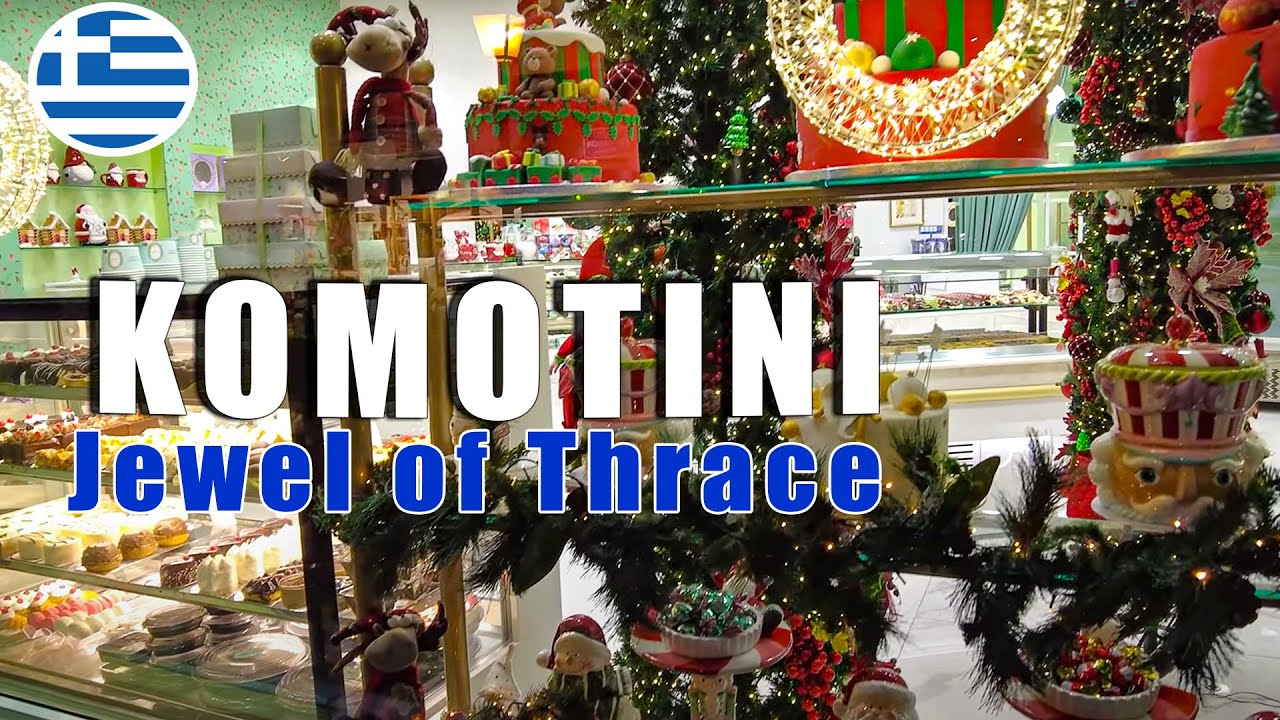 Jewel of Thrace is Komotini - evening walk in November 4K