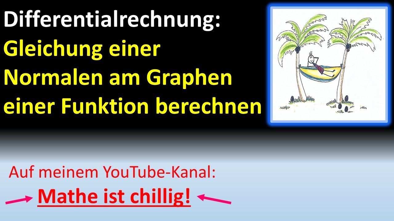 Normalengleichung zum Graphen einer Funktion an einem Punkt bzw. an einer Stelle berechnen-V10KD
