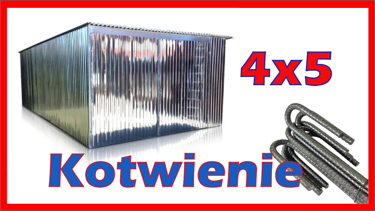 Blaszak 4x5 - Kotwienie prętami i młotkiem.