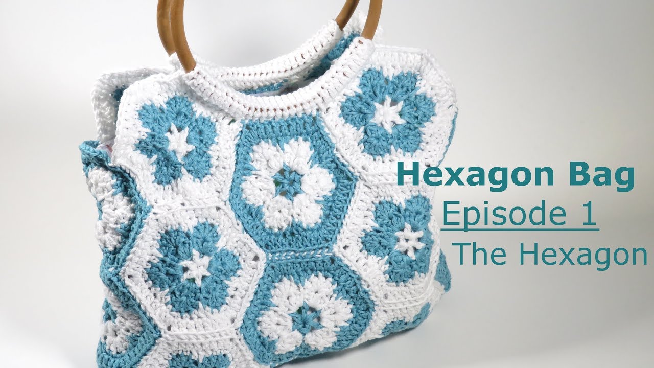 Easy Beginner Crochet Hexagon Bag Ep1 - The Basic Hexagon