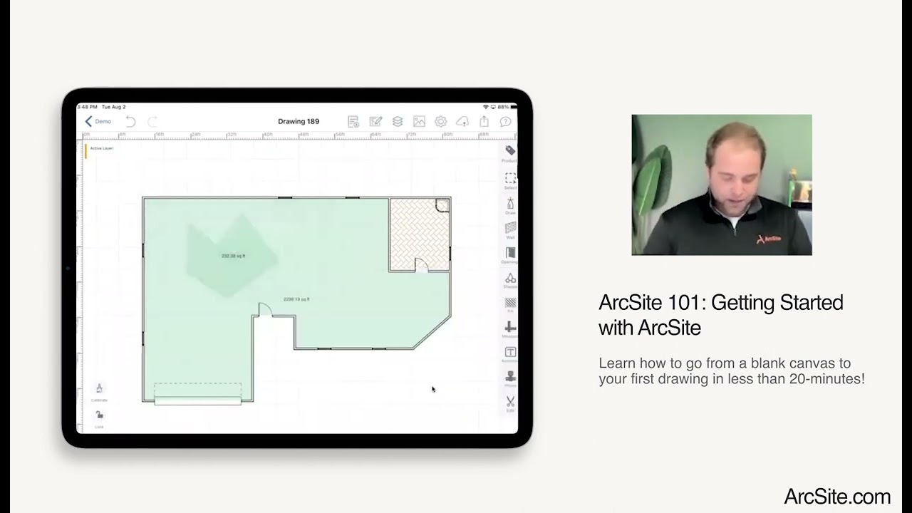 Бесплатное обучение по ArcSite &mdash; Начало работы с ArcSite &mdash; Создание вашего первого чертежа