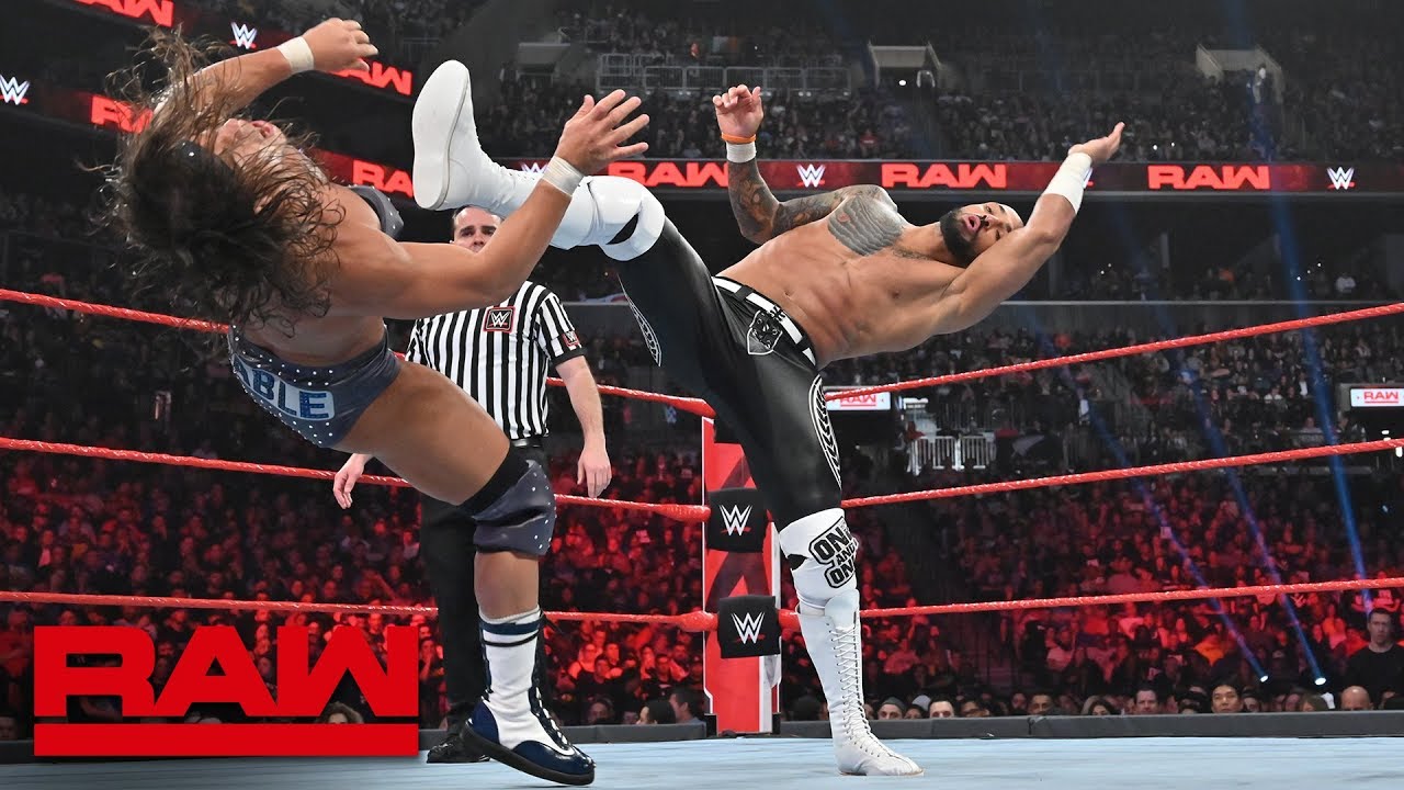 Ricochet & Aleister Black vs. Chad Gable & Bobby Roode: April 8, 2019