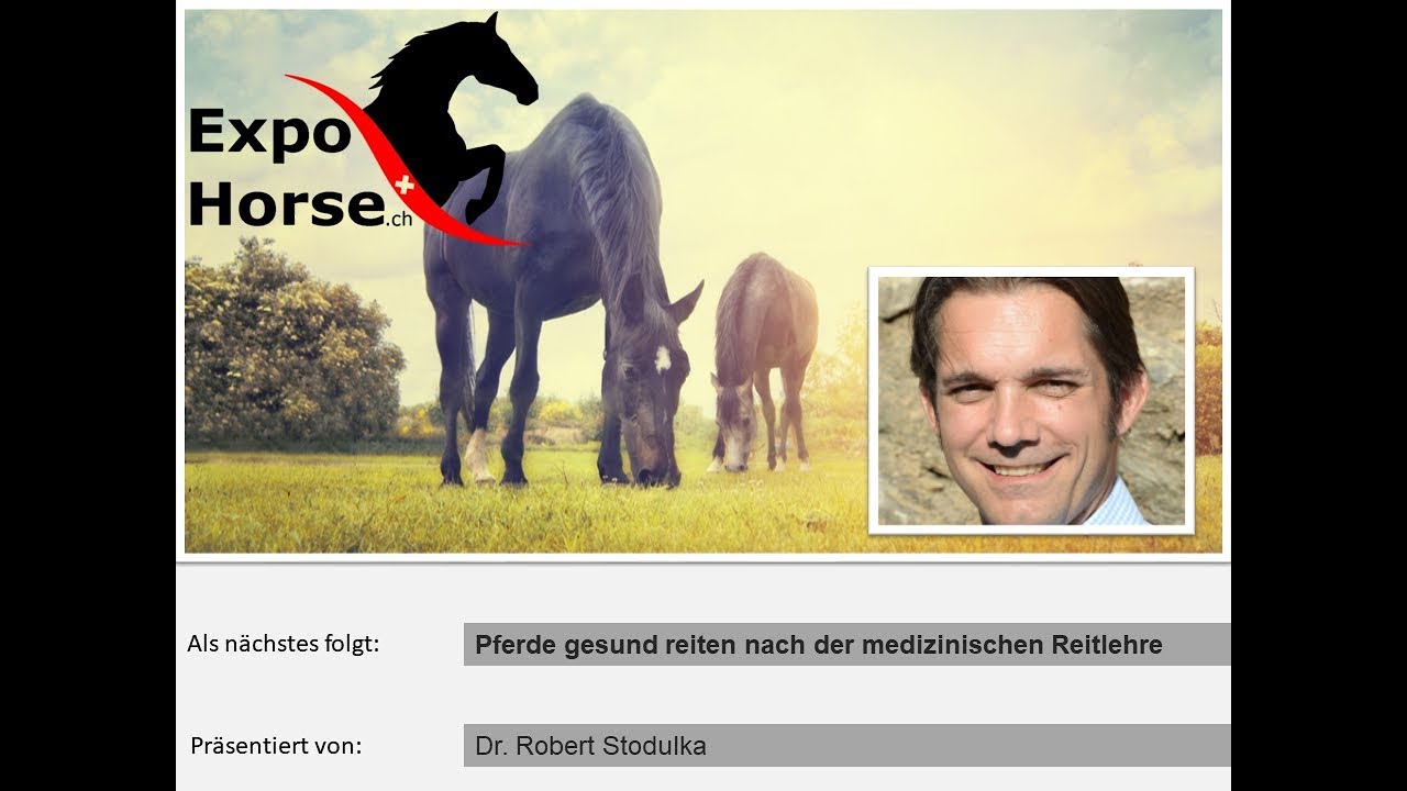 ExpoHorse Vortrag 2017: Pferde gesund reiten - medizinische Reitlehre von Dr. Robert Stodulka