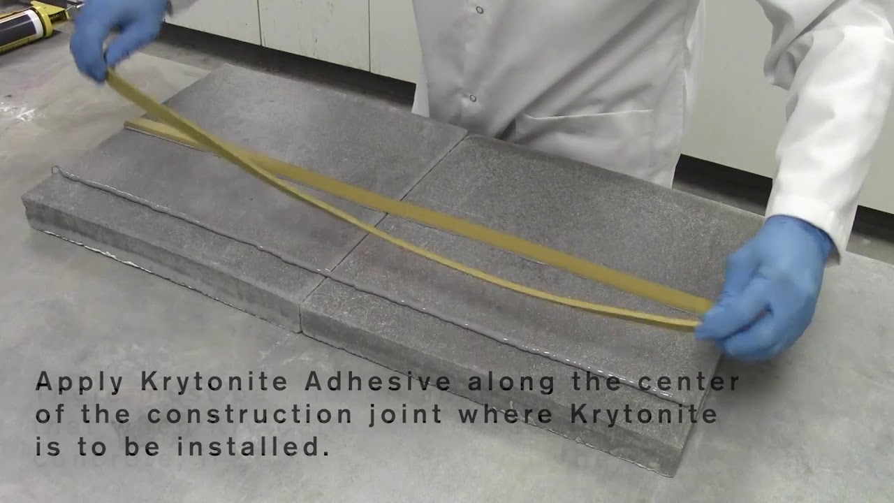 Krytonite Swelling Waterstop - Application Instructions
